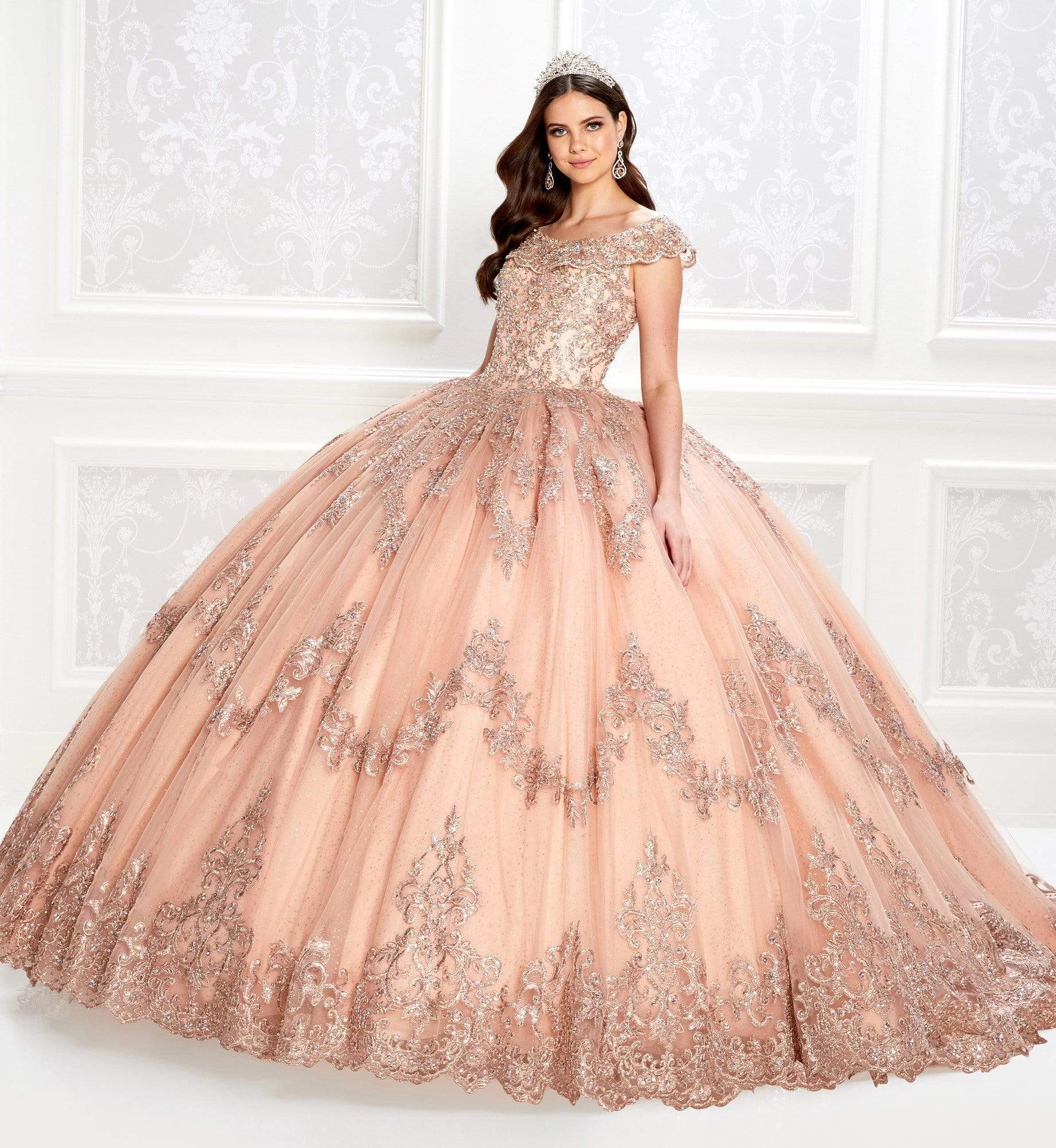 Princesa by Ariana Vara - PR22035 Scoop Neck Ball Gown
