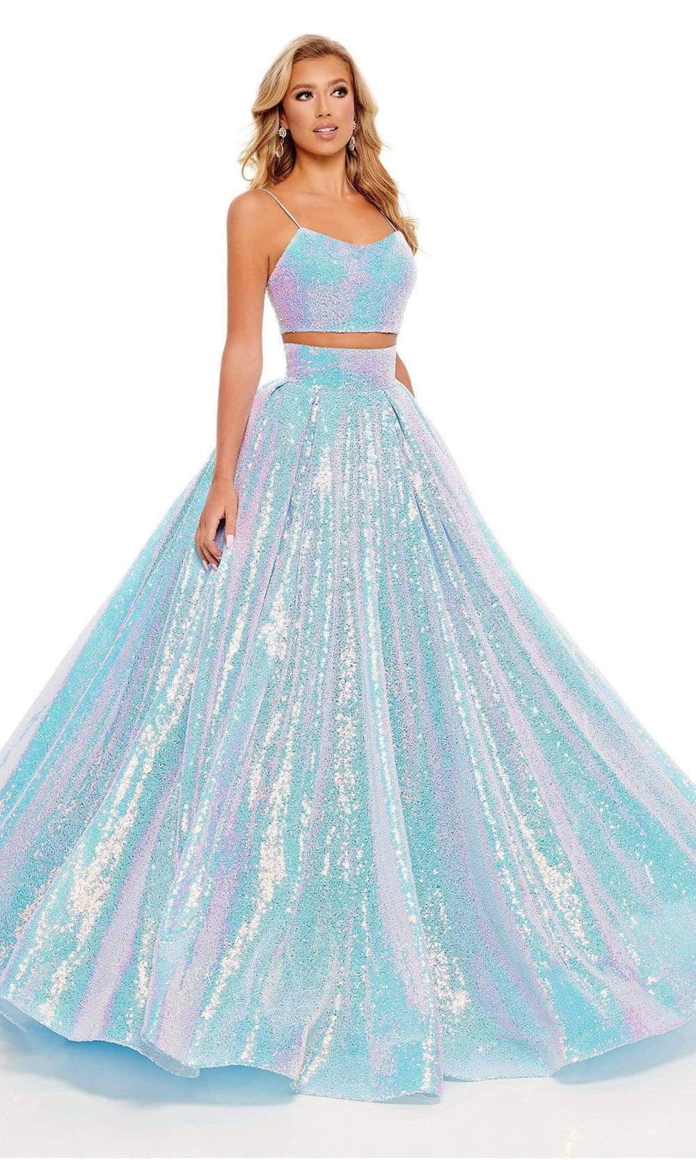 Rachel Allan - 70238 Two-Piece Sequin Ballgown
