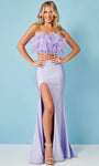 Strapless Mermaid Sweetheart Natural Waistline Back Zipper Beaded Lace-Up Slit Prom Dress/Party Dress with a Brush/Sweep Train