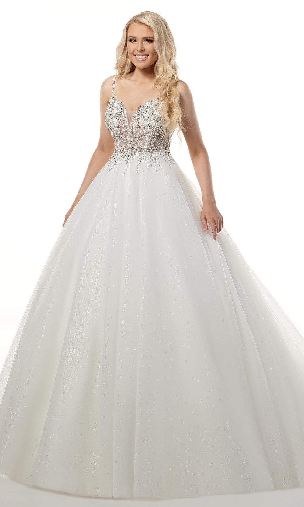 Rachel Allan - M780 Fully Beaded Bodice Tulle Ballgown Wedding Dress
