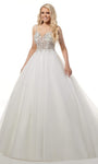 Natural Waistline Notched Collar Plunging Neck Sweetheart Tulle Sleeveless Spaghetti Strap Open-Back Glittering Tiered Sequined Hidden Back Zipper Beaded Wedding Dress with a Chapel Train