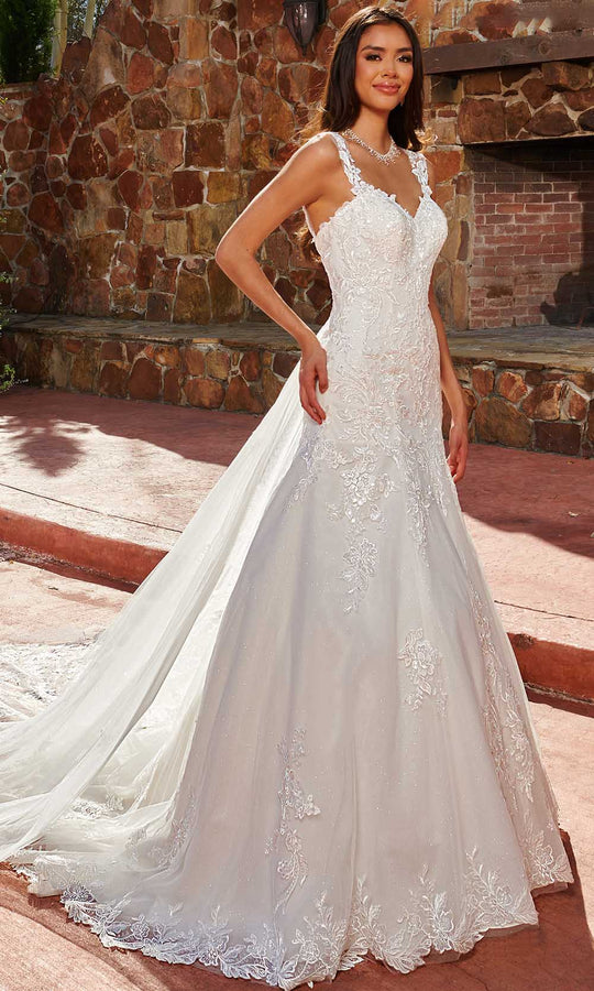 Rachel Allan RB3166 - Sleeveless Lace Applique Bridal Gown in 2023