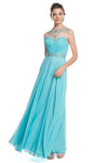 Sexy Sophisticated A-line Natural Waistline Floor Length Jeweled Neck Sweetheart Cutout Jeweled Open-Back Sheer Beaded Illusion Sheer Back Pleated Ruched Back Zipper Evening Dress/Prom Dress