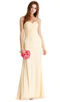 Strapless Ruched Fitted Sweetheart Floor Length Natural Waistline Sheath Sheath Dress/Evening Dress/Prom Dress