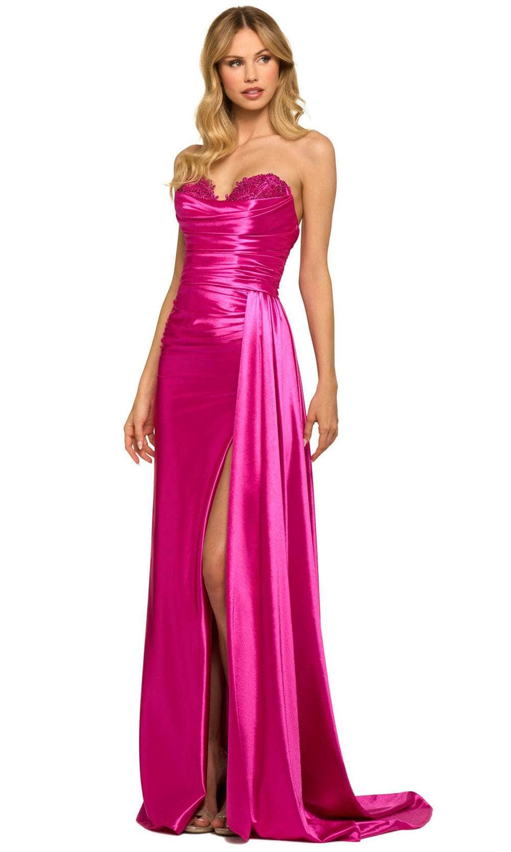 Sherri Hill 55230 - Strapless Ruched Bodice Evening Gown
