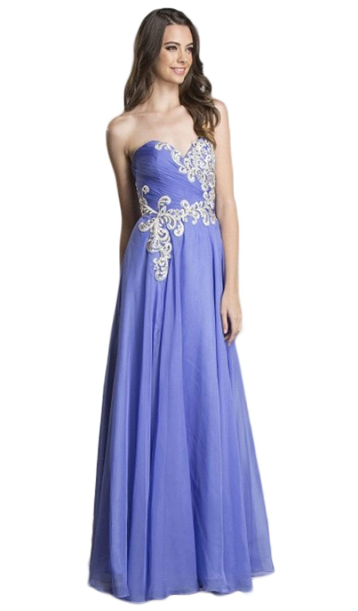 Aspeed Design - Strapless Ruched A-Line Affordable Prom Gown
