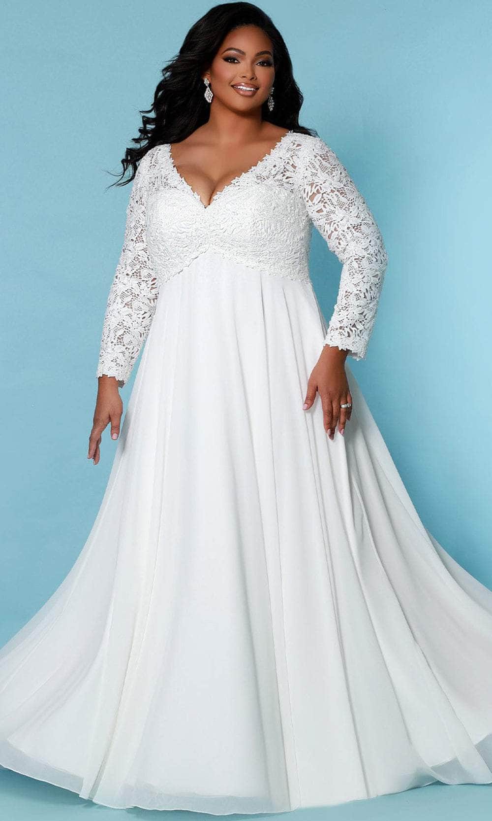 Sydney's Closet Bridal - SC5276 Lace Empire Bridal Gown
