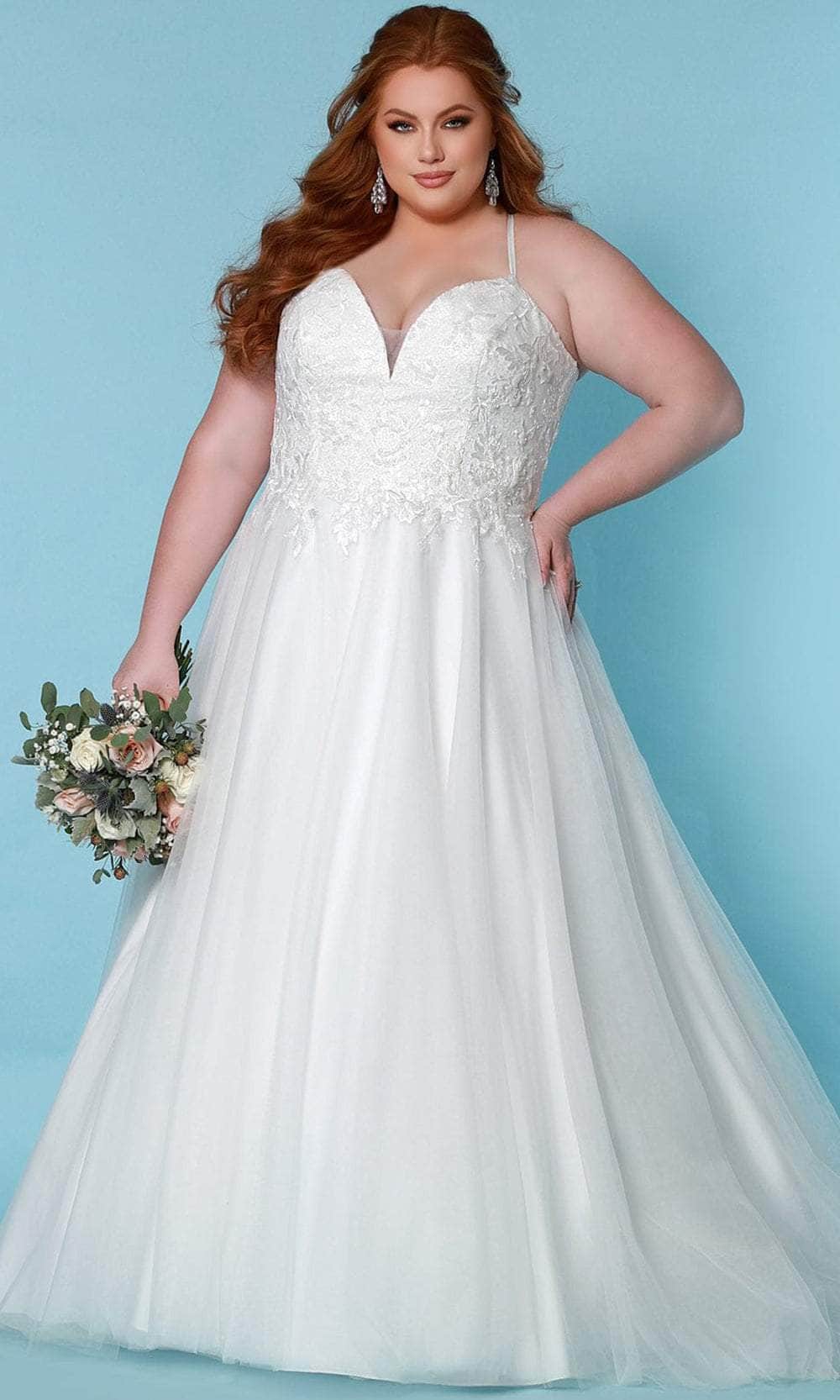 Sydney's Closet Bridal - SC5277 Sweetheart Embroidered Bridal Gown
