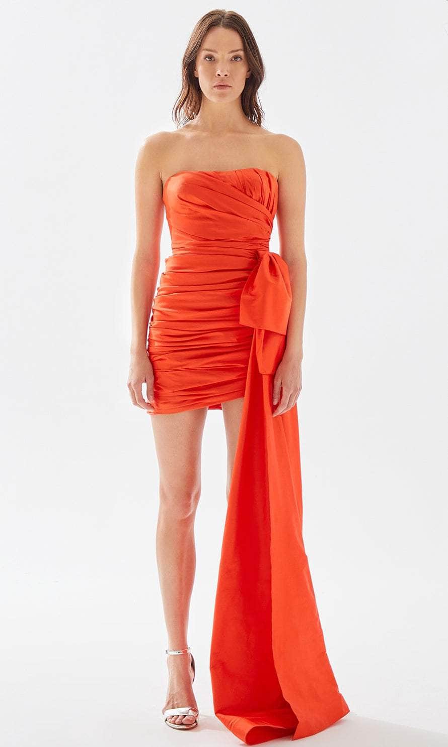 Tarik Ediz 52001 - Short Sheath Cascade Prom Dress
