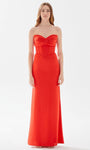 Strapless Tiered Basque Corset Waistline Sweetheart Lace Sheath Sheath Dress/Prom Dress With a Bow(s) by Tarik Ediz