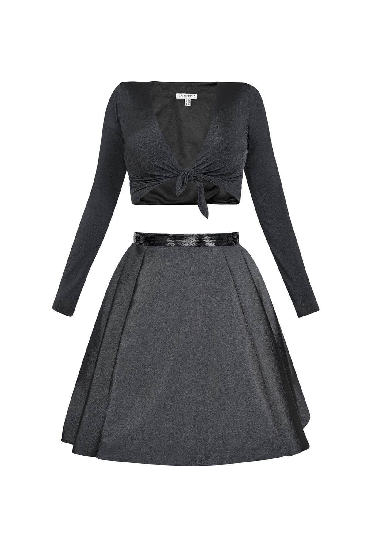 Tarik Ediz - Two-Piece V-Neck A-line Dress 50005 – Couture Candy