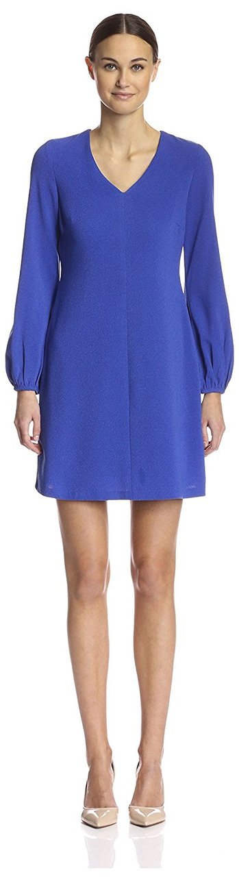 Taylor - V Neck Long Sleeve Shift Dress 5803M
