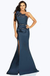 2011 Beaded Open-Back Back Zipper Sequined Asymmetric Natural Waistline Sleeveless Mermaid Evening Dress with a Brush/Sweep Train With Ruffles