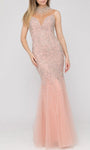 Mermaid Sleeveless Tulle High-Neck Sweetheart Illusion Sheer Crystal Jeweled Beaded 2011 Dress by Terani Prom