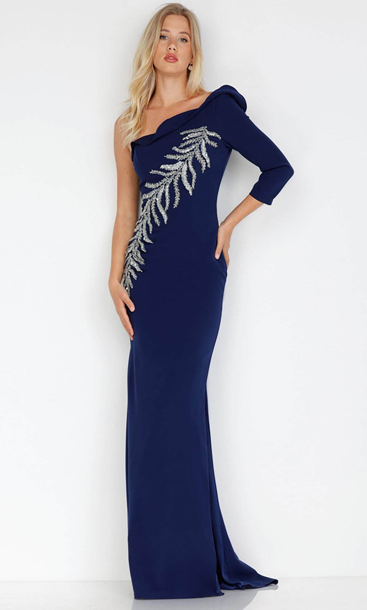 Terani Couture 231E0291 - One SHoulder Sheath Evening Gown
