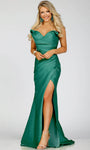 Strapless Back Zipper Slit Draped Ruched Open-Back Taffeta Natural Waistline Sheath Sheath Dress/Evening Dress/Prom Dress with a Brush/Sweep Train