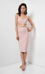 Polyester Sleeveless Bandeau Neck Scoop Neck Cocktail Above the Knee Sheath Corset Natural Waistline Open-Back Ribbed Cutout Sheath Dress/Evening Dress