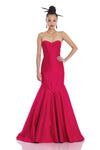 Sophisticated Strapless Sweetheart Natural Waistline Mermaid Open-Back Back Zipper Floor Length Evening Dress