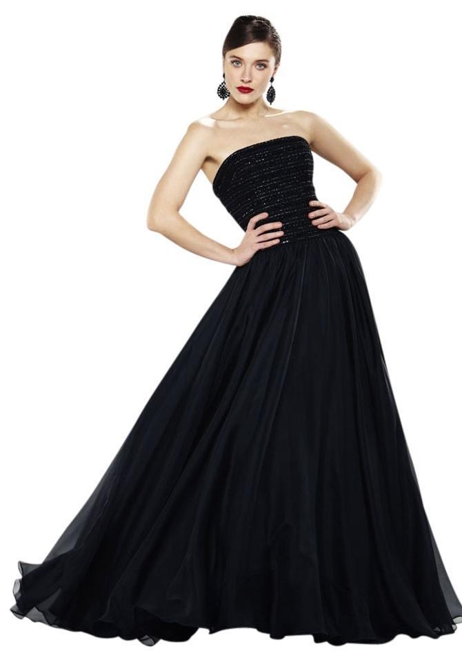 Theia - Strapless Long Gown 880927
