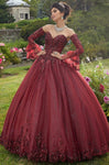 Strapless Sweetheart Bell Sleeves General Print Tiered Sequined Pleated Glittering Basque Corset Waistline Tulle Dress