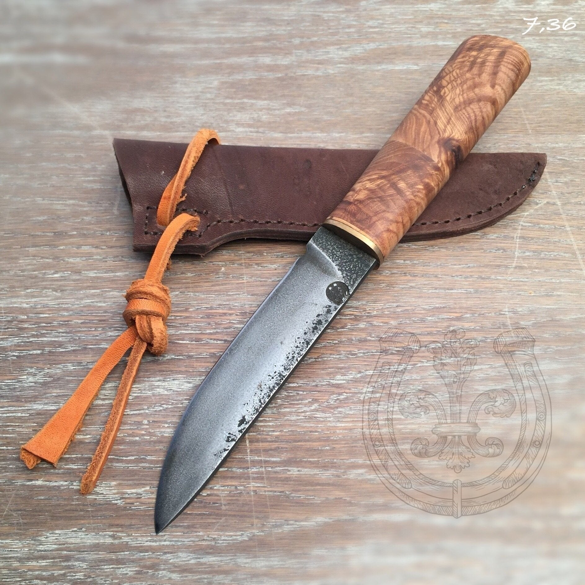 Hunting Knife, Hand Forge Blade, Single Copy | Knife Hunting, DAMASCUS ...