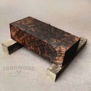Stabilized wood Walnut Burl blank for woodworking, turning, crafting, 3.147 - IRON LUCKY