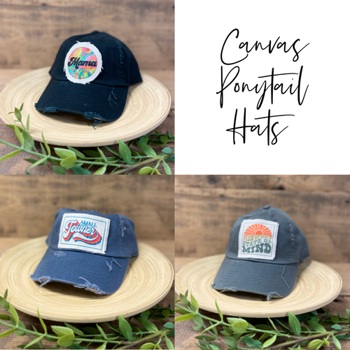 RTS / Canvas Ponytail Hats