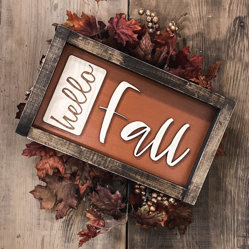 Hello Fall | Laser Lettering