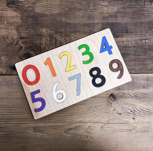 Wooden Number Puzzles