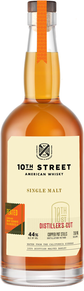 10th Street Distiller's Cut Peated American Single Malt Whisky 750ml