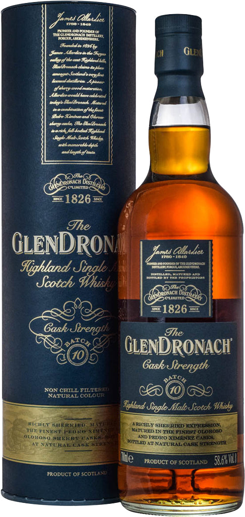 Glendronach Batch 10 Cask Strength 117.2 Proof 750ml (Limit 1)