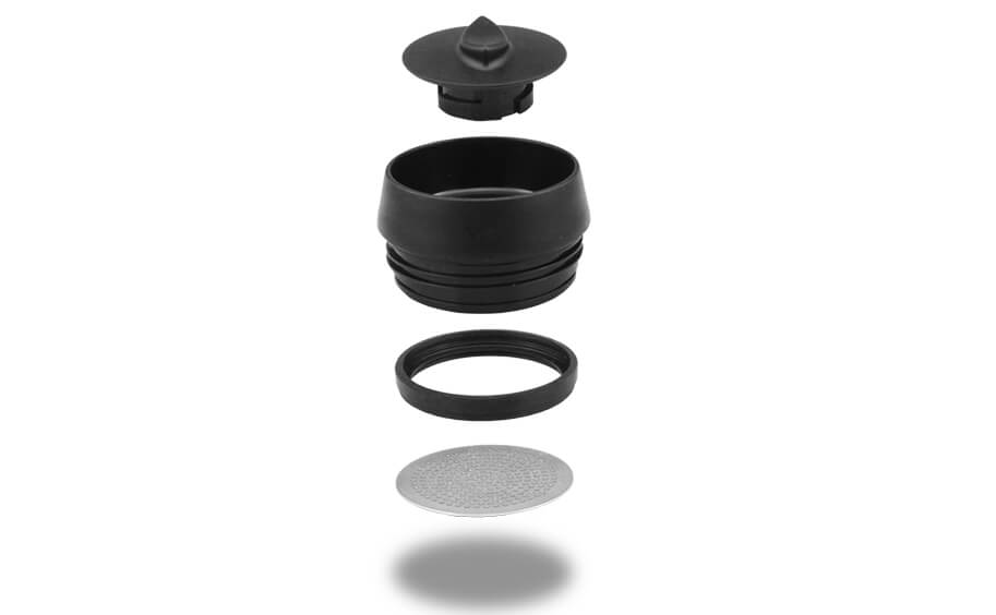 Ohelo travel cup lid - exploded view
