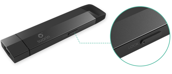 Safety Lock Suorin Edge is equipped with a button switches.  You need to fast press the button five times to power on the device.