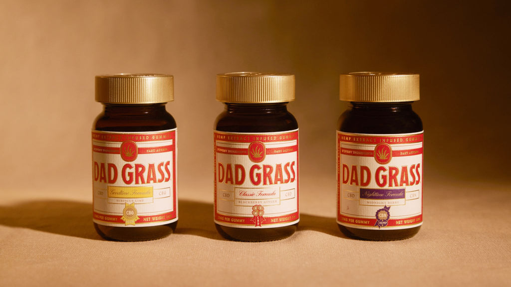 Dad Grass Gummies Bundle - Classic formula for chill, Goodtime formula for recovery & Nighttime formula for sleep