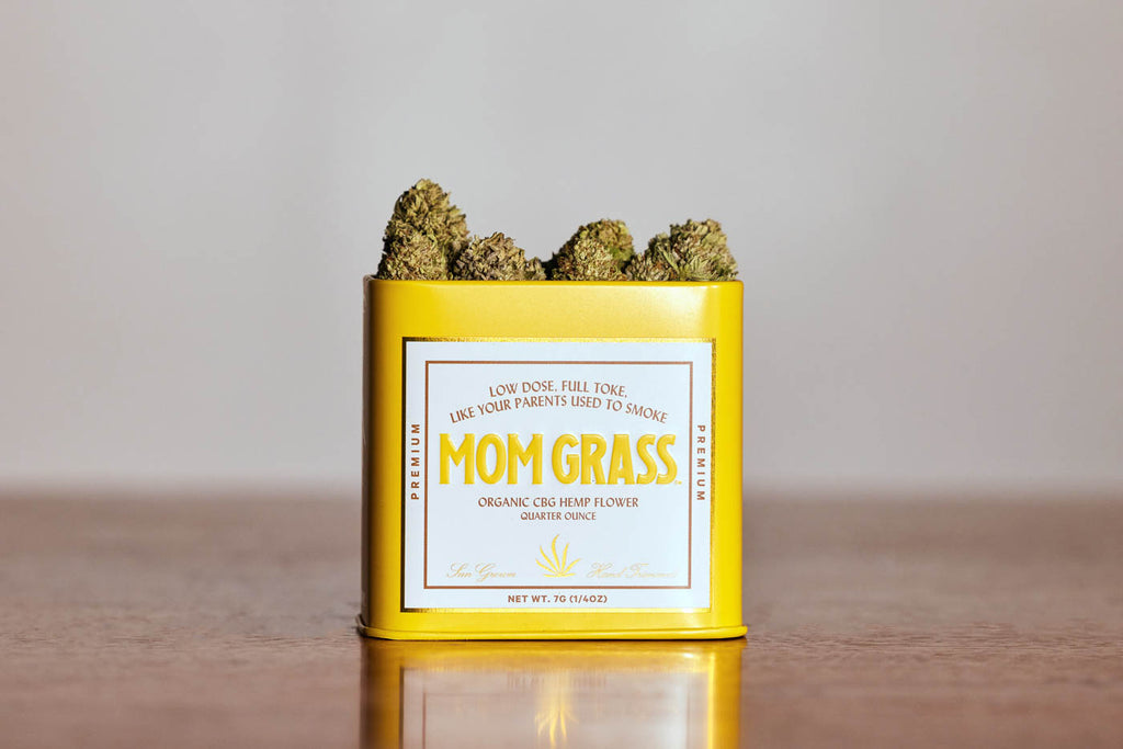 Premium CBG Flower In Tin - Mom Grass CBG
