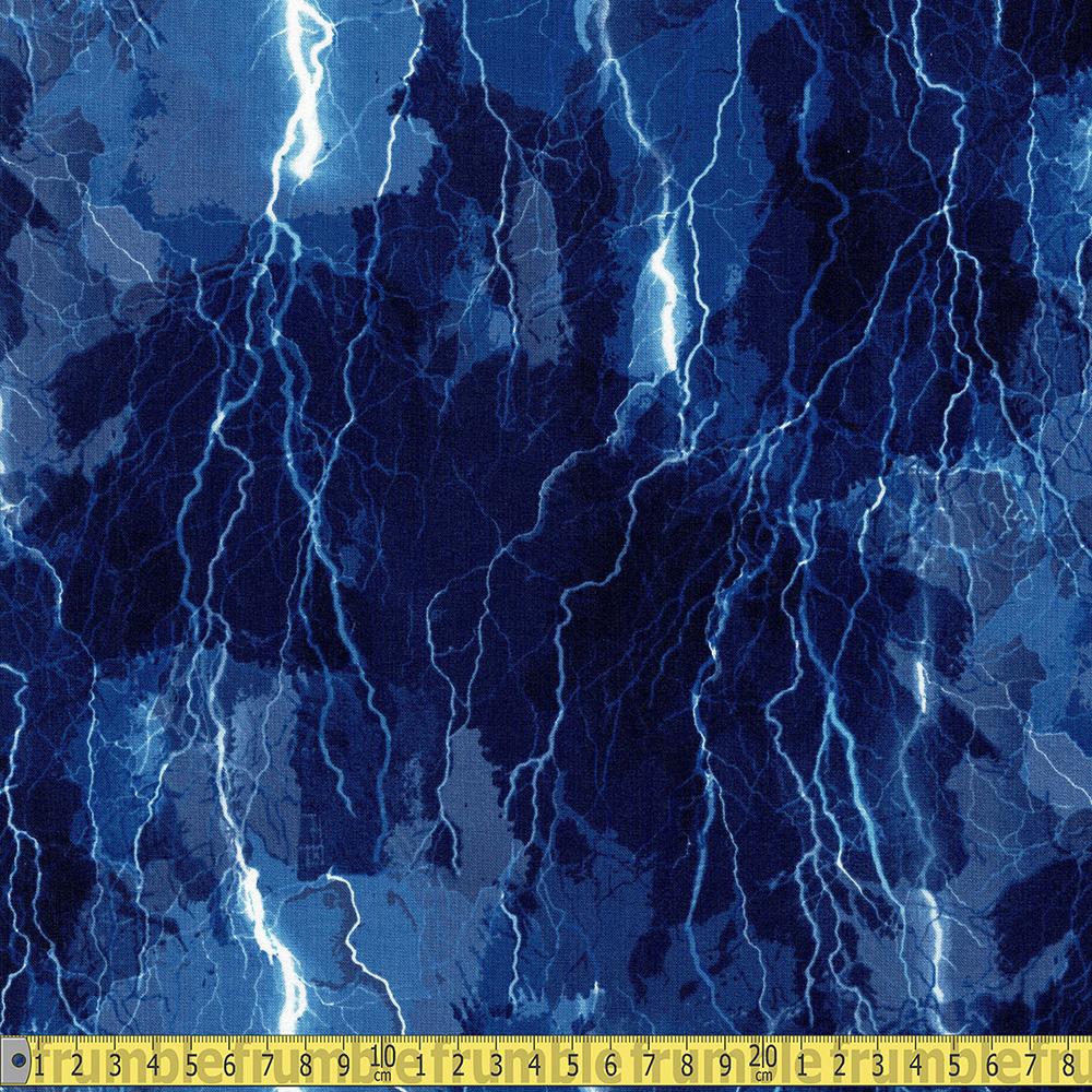 Timeless Treasures - Crackling Lightning Bolts - Blue Sewing and  Dressmaking Fabric – Frumble Fabrics