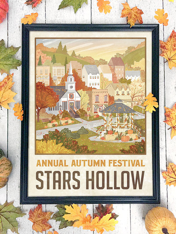 Stars Hollow "Autumn Festival" Travel Poster