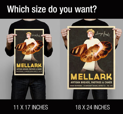 Mellark Bakery Vintage Poster