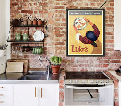 Luke's Diner Retro Poster