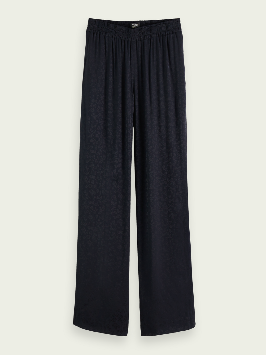 Scotch and Soda W | Gia mid-rise wide-leg elasticated trousers in Night ...