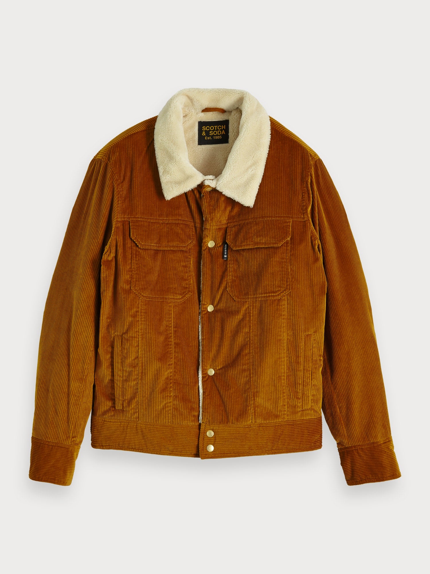 Scotch and Soda | Corduroy Trucker Jacket in Brown | Scotch Select