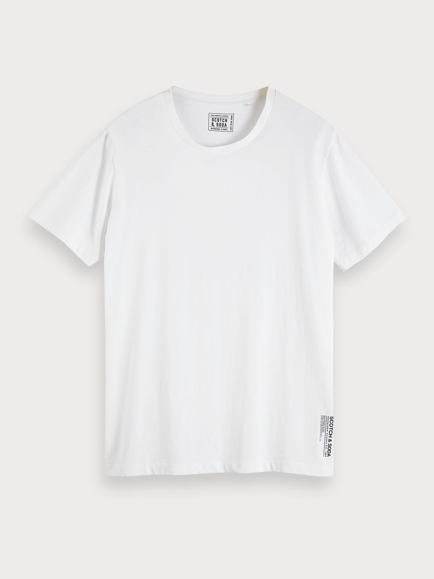 Scotch and Soda | Basic Jersey T-Shirt in White | Scotch Select