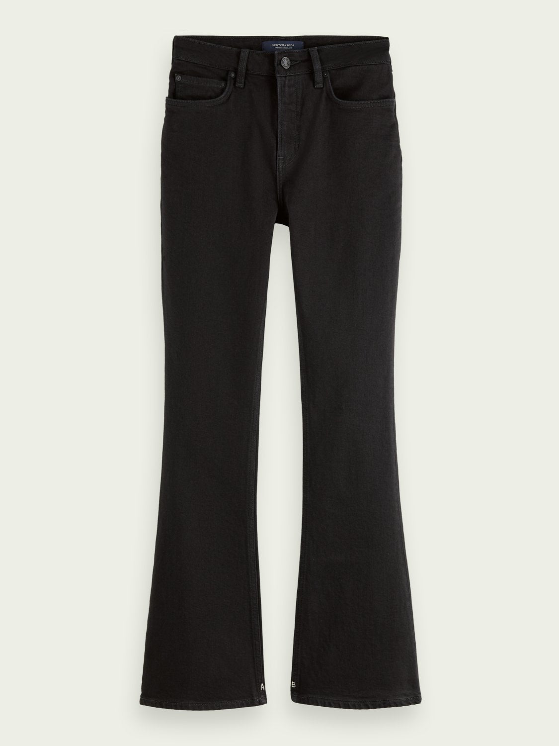 Scotch and Soda W | The Charm high-rise flared organic cotton jeans in ...