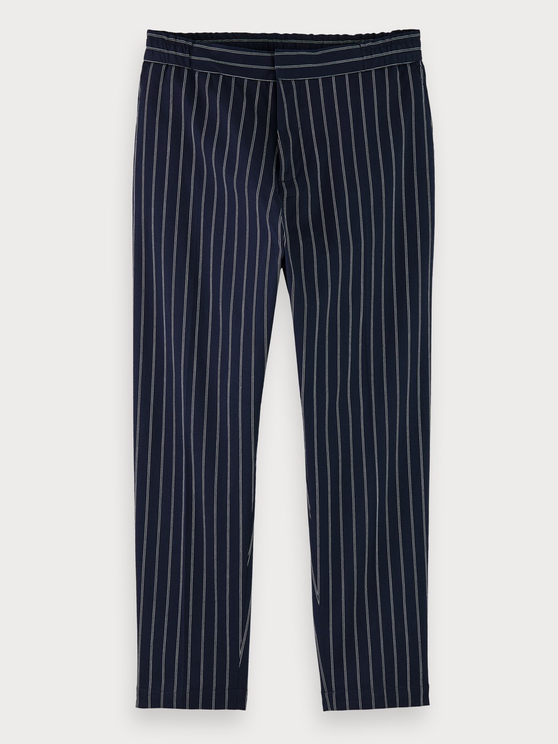 Como Pinstripe Suit Pants  Grey MelangeWhite  lesdeuxcom