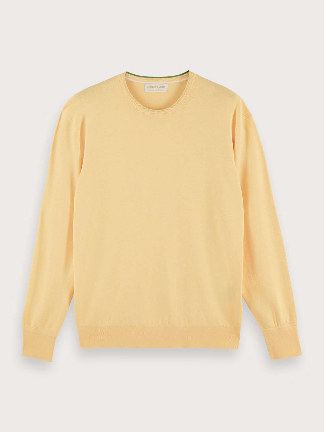 Scotch and Soda | crewneck ECOVERO blend sweater in Code Yellow Melange ...