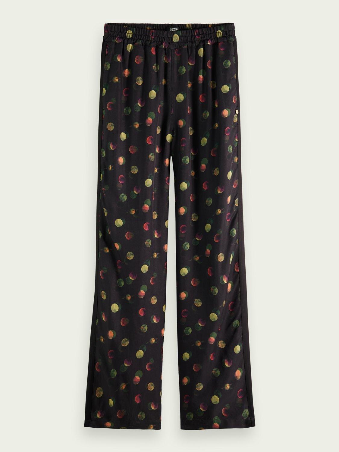 Scotch and Soda W | Gia mid-rise wide-leg elasticated trousers in ...
