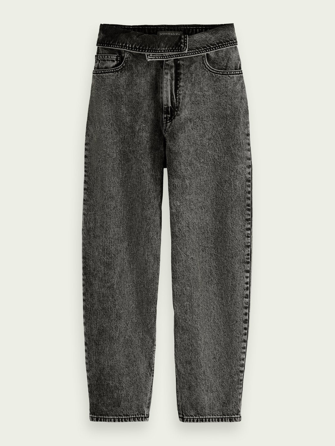 Selected bootcut jean in washed black