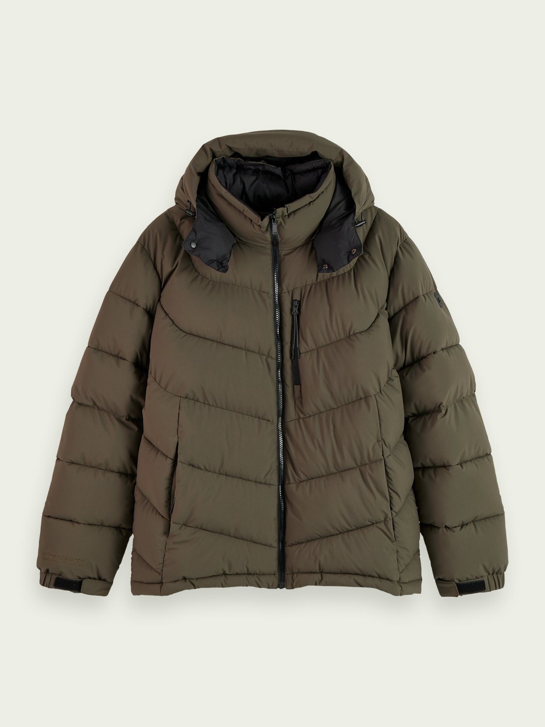 Scotch and Soda | Mid-length padded jacket in Military | Scotch Select