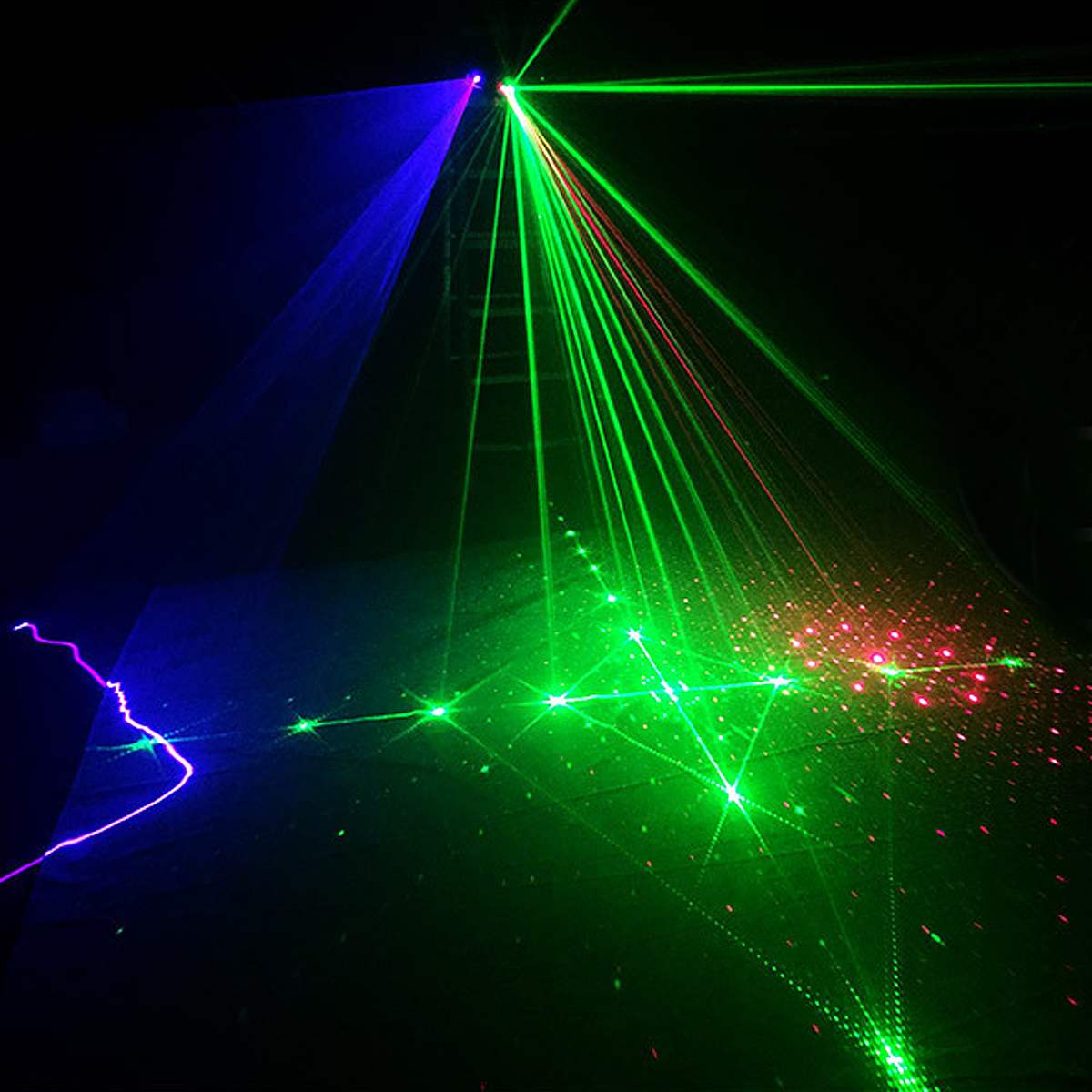 red green laser light show