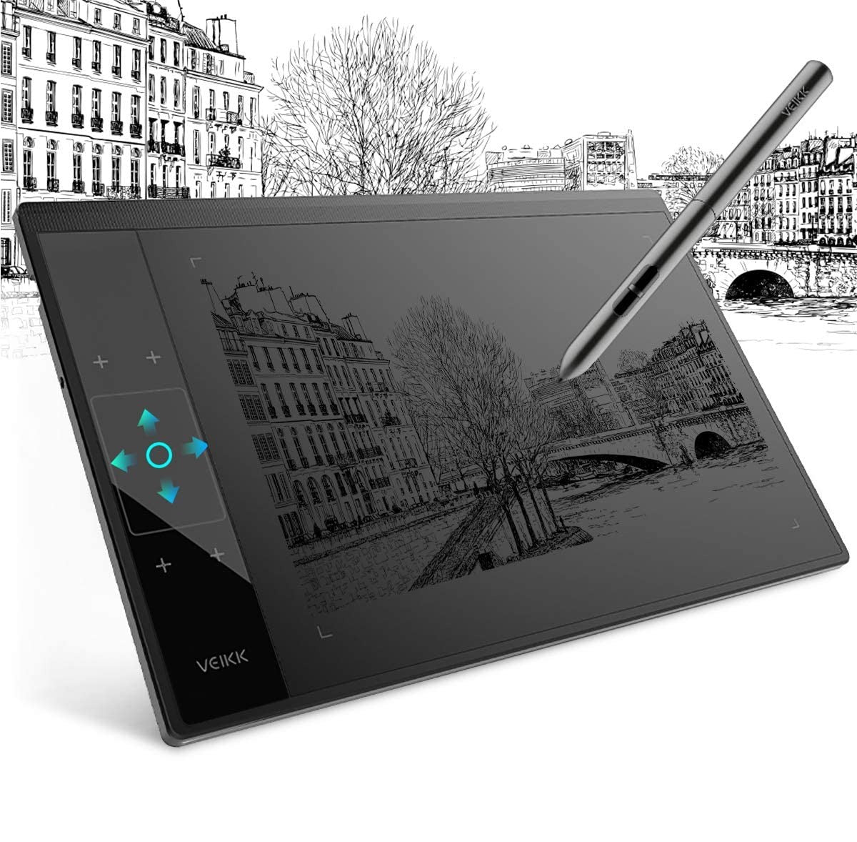 ProDraw Large 10x6 Digital Drawing Art Tablet Sketch Pad With Pen